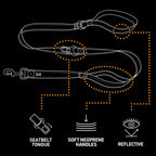 Duvoplus EXPLOR Ultimate Fit On-The-Road-Leine Safety - Silver Reflective