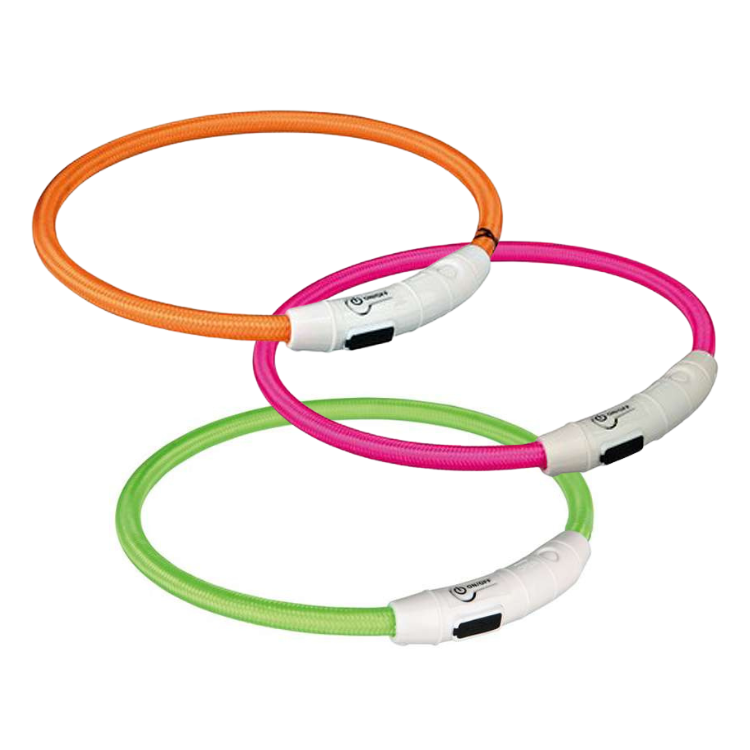 Trixie Flash Leuchtring USB / Leuchthalsband