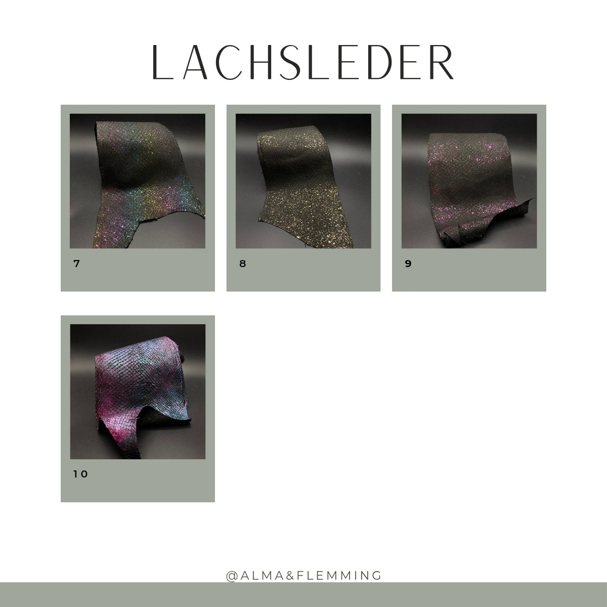 Alma & Flemming - Fjord Collection Lachsleder Hundehalsband