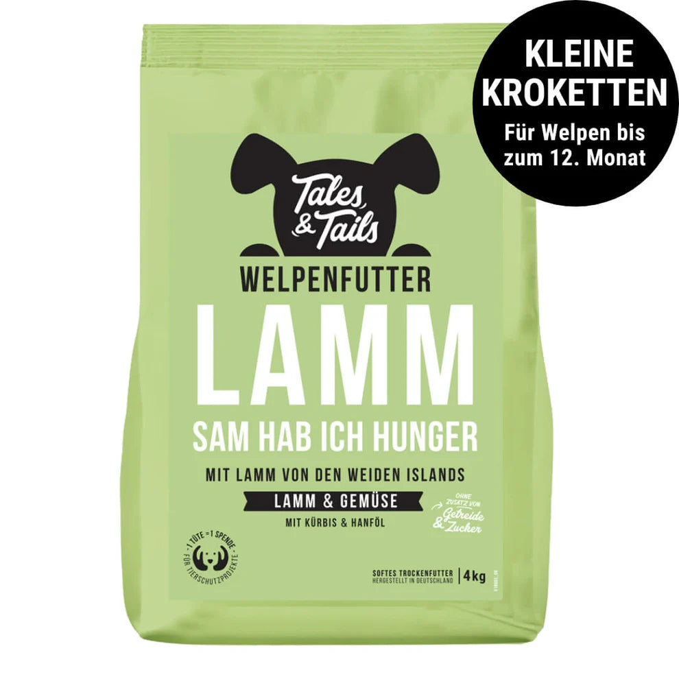 Tales & Tails - LammSam hab ich Hunger - Softes Trockenfutter - mit Lamm