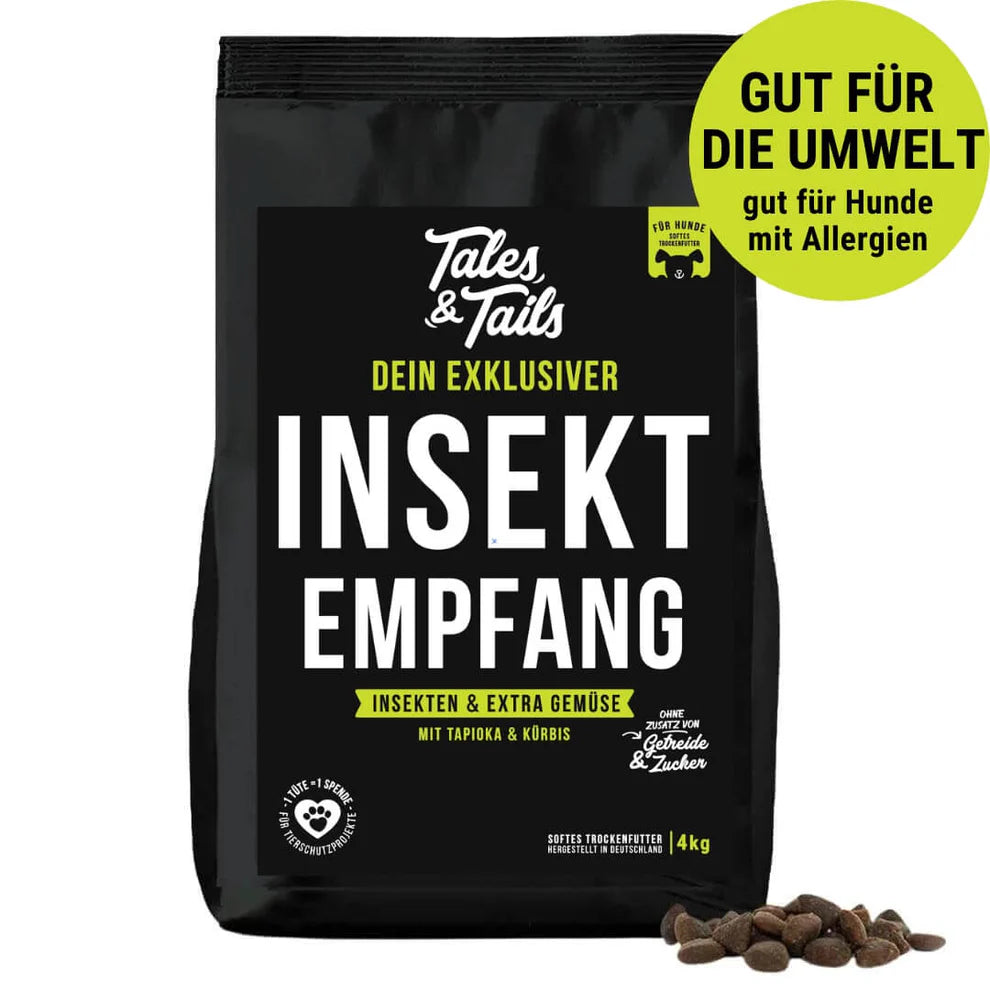 Tales & Tails - INSEKTempfang - Softes Trockenfutter - mit Insekten