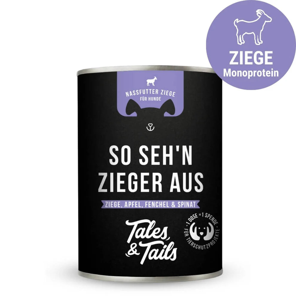 Tales & Tails - So seh'n Zieger aus - Nassfutter mit Ziege