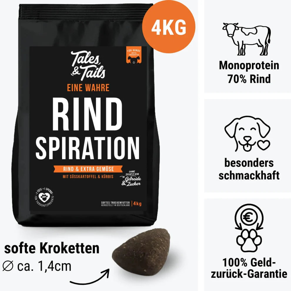 Tales & Tails - Rindspiration - Softes Trockenfutter - mit Rind