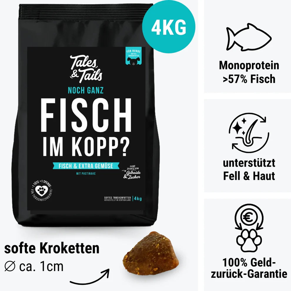 Tales & Tails - Fisch im Kopp - Softes Trockenfutter - mit Fisch