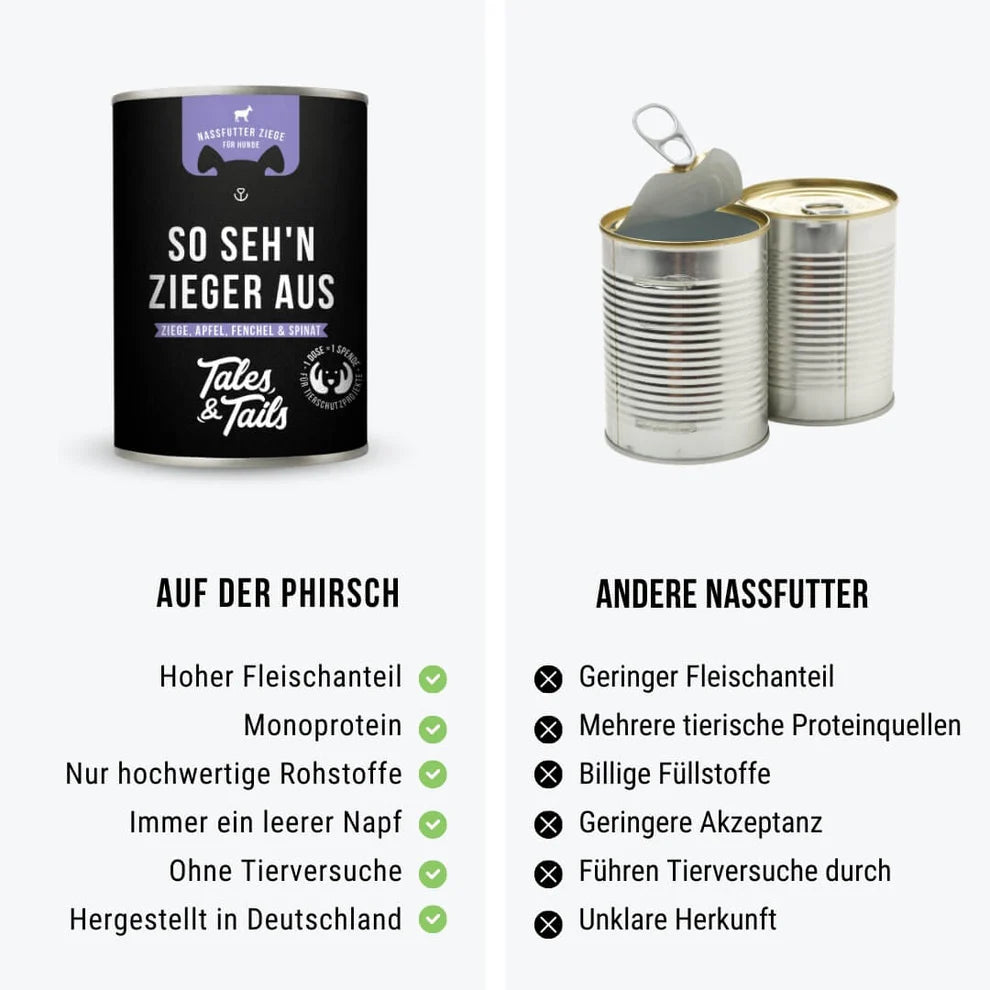 Tales & Tails - So seh'n Zieger aus - Nassfutter mit Ziege