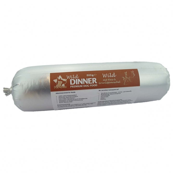 Wild Dinner Gourmet-Wurst Wild mit Reis